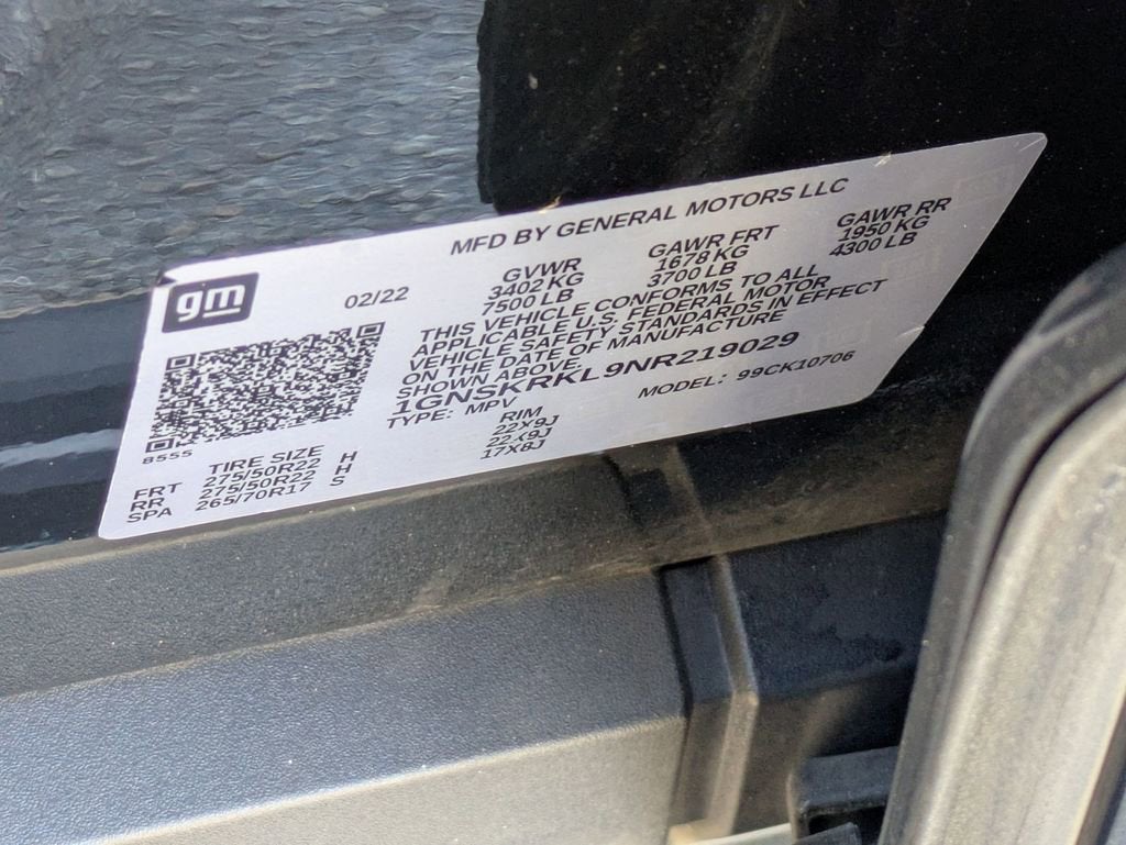 2022 Chevrolet Tahoe RST