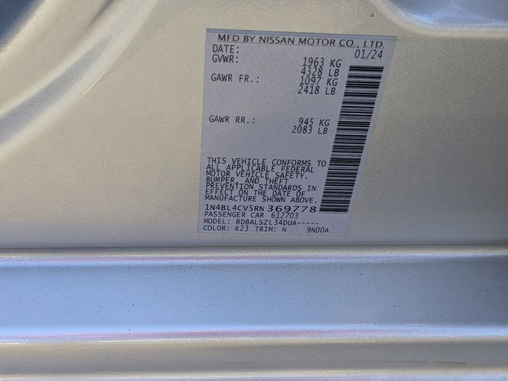 2024 Nissan Altima 2.5 SR