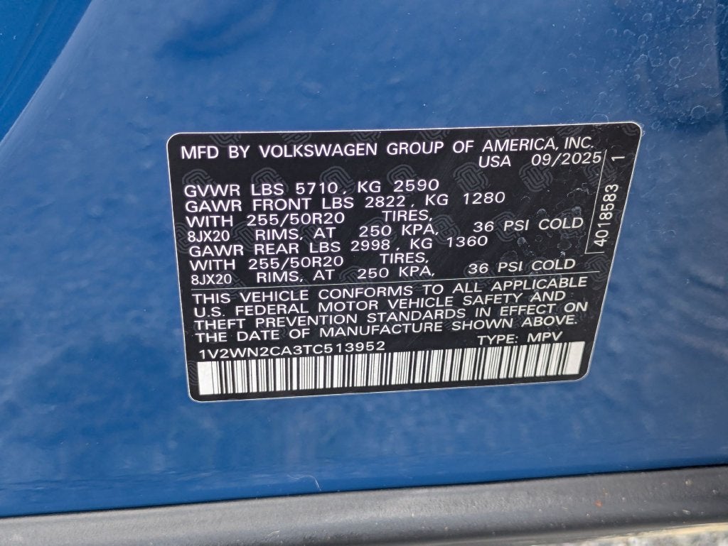 2026 Volkswagen Atlas 2.0T SE w/Technology