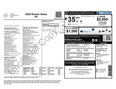 2025 Nissan Versa SR