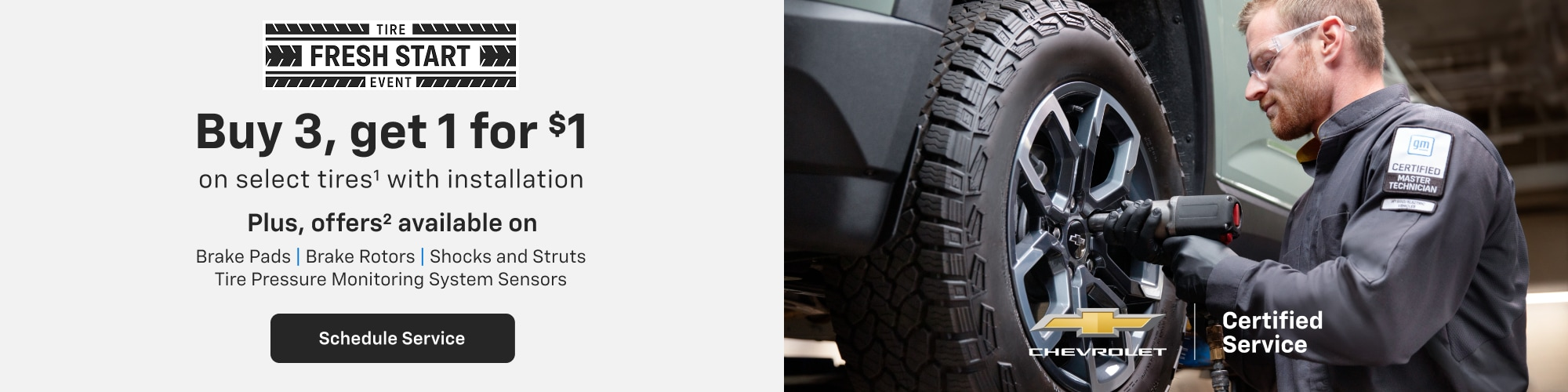 Buy 3, get 1 for $1 at Mike Reichenbach Chevrolet in Okatie SC