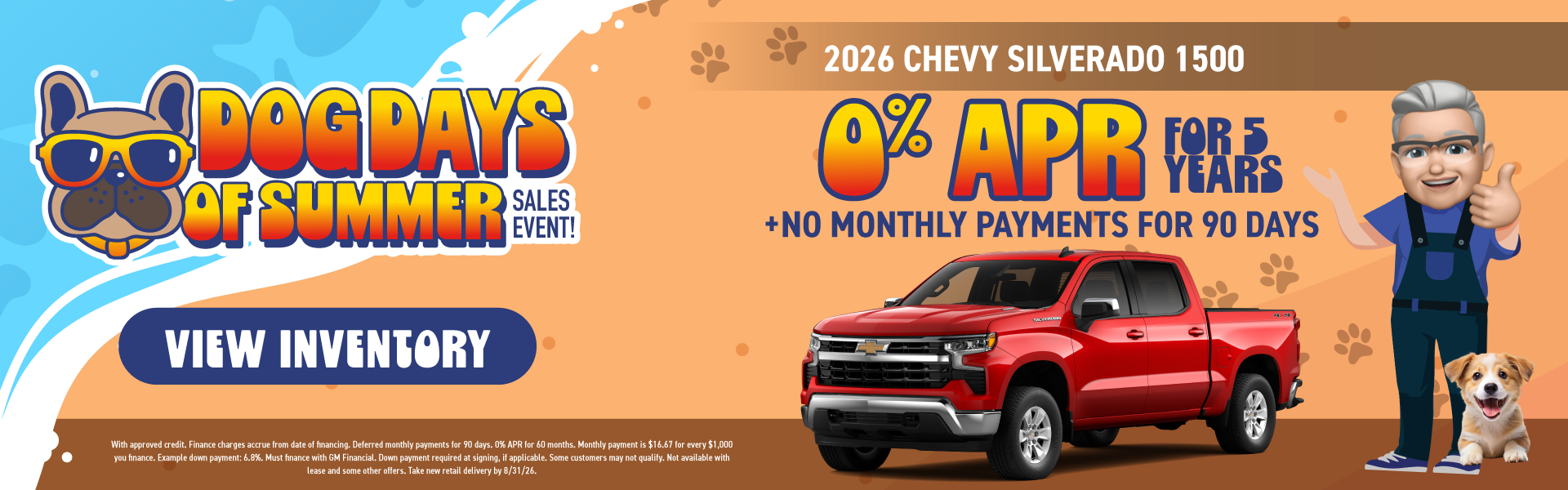 2026 Chevy Silverado 1500 0% APR for 5 Years PLUS No monthly