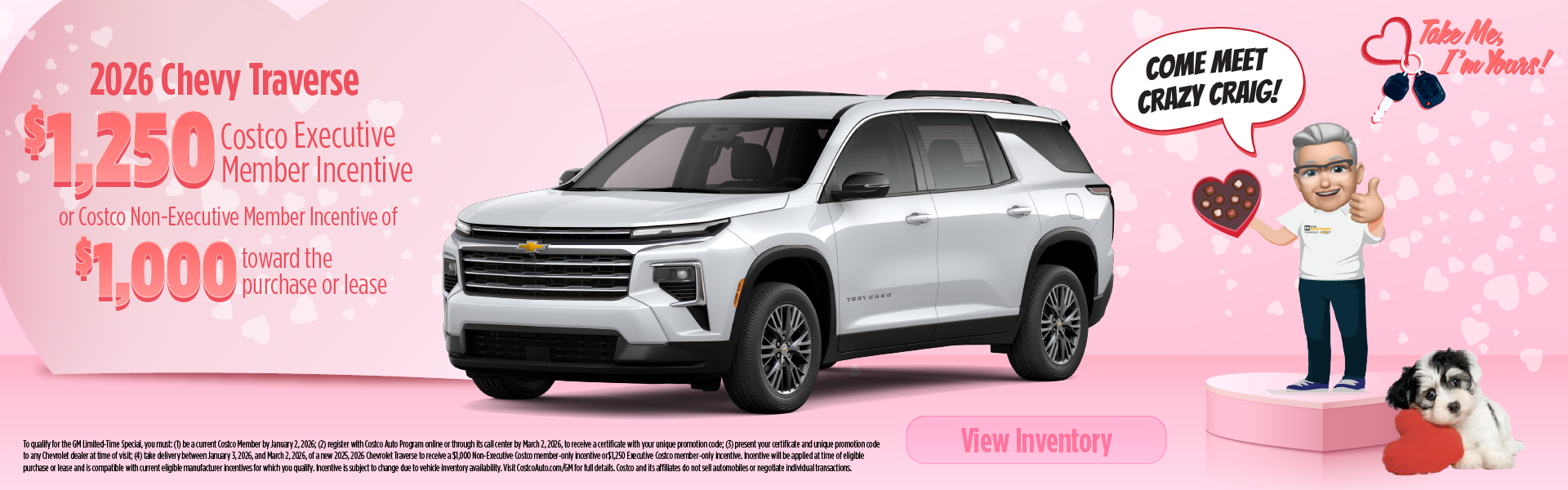 2026 Traverse $1,250 Costco Executive Member Incentive