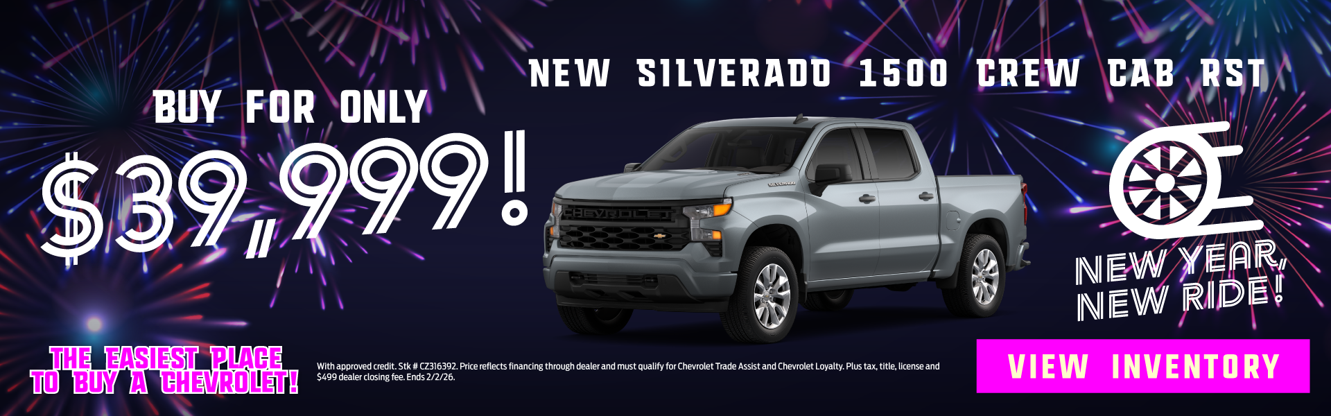 New Silverado 1500 Crew Cab RST Buy for only $39,999!