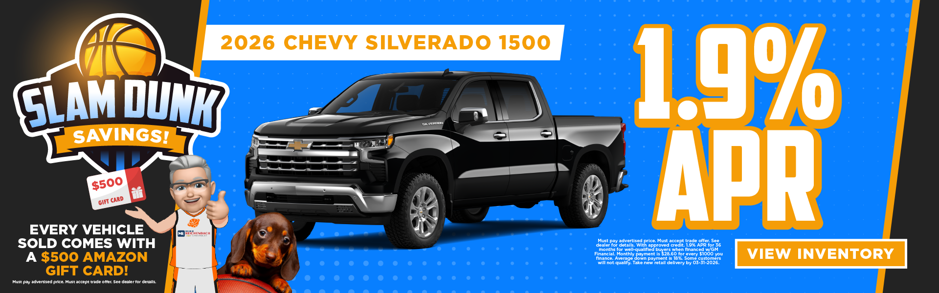 2026 Chevy Silverado 1500 1.9% APR!