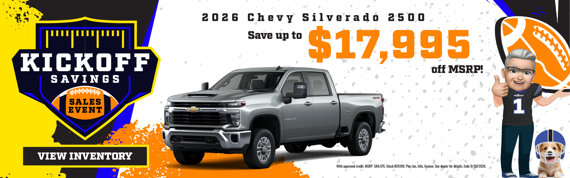 2026 Chevy Silverado 2500 Save up to $17,995 off MSRP!