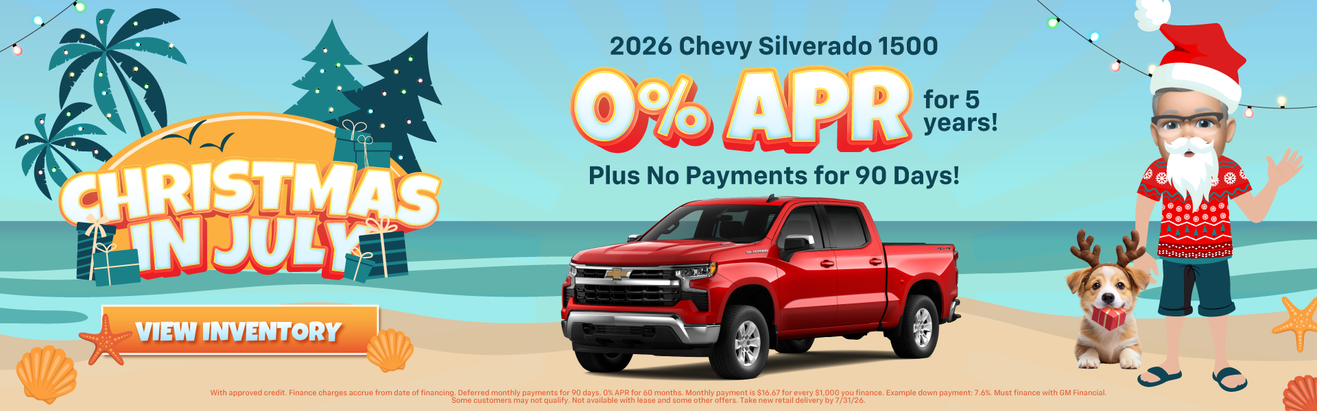2026 Chevy Silverado 1500 0% APR for 5 years!