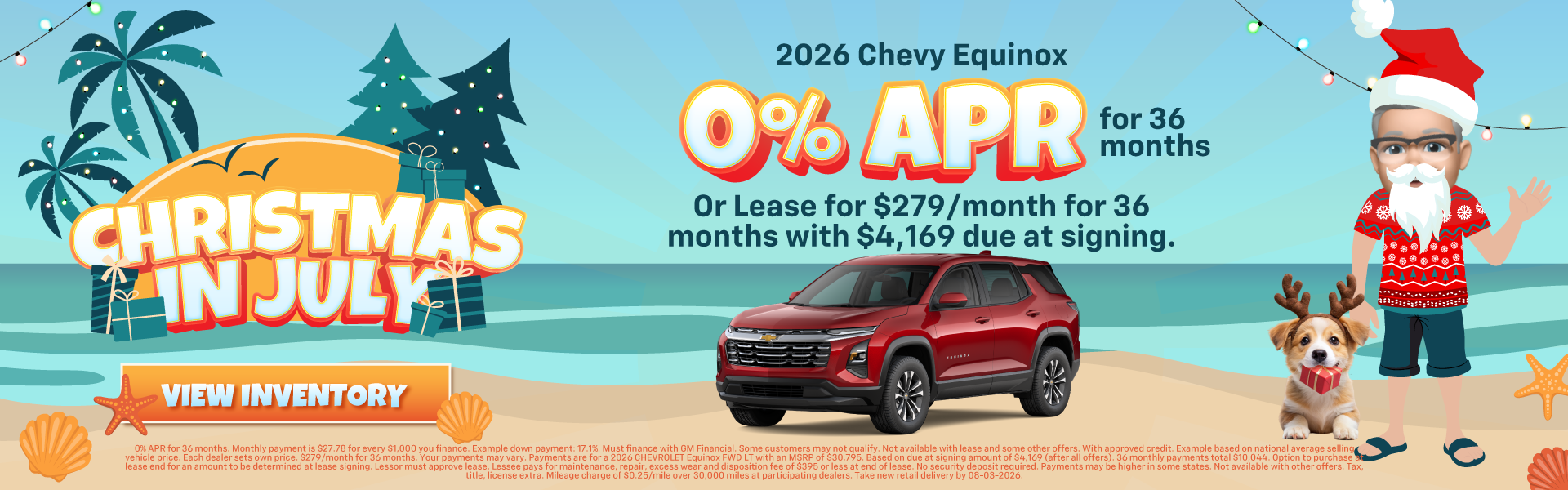 2026 Chevy Equinox 0% APR for 36 months