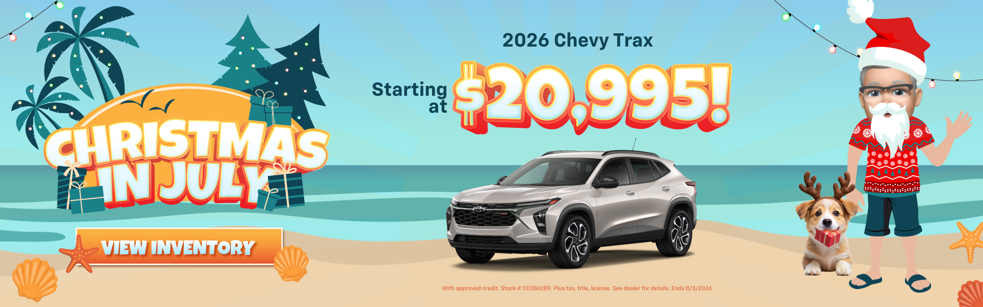 2026 Chevy Trax Starting at $20,995!
